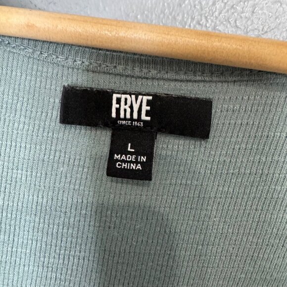 FRYE teal tank button midi dress size L - Picture 4 of 7